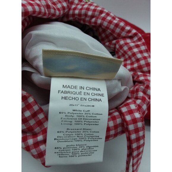 Pottery Barn Kids Amelia Winter Penguins Christmas Holiday Stocking Quilted Red - Picture 7 of 9